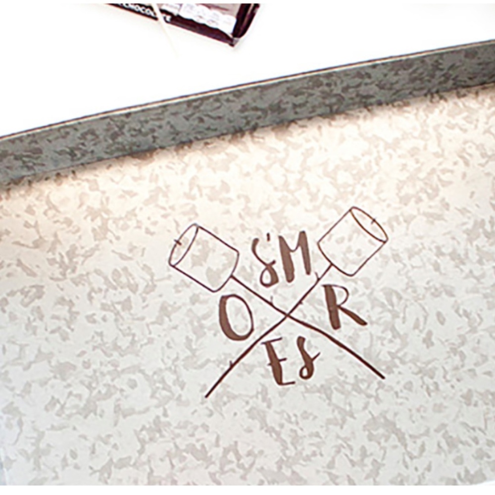 Black Metal Serving Tray